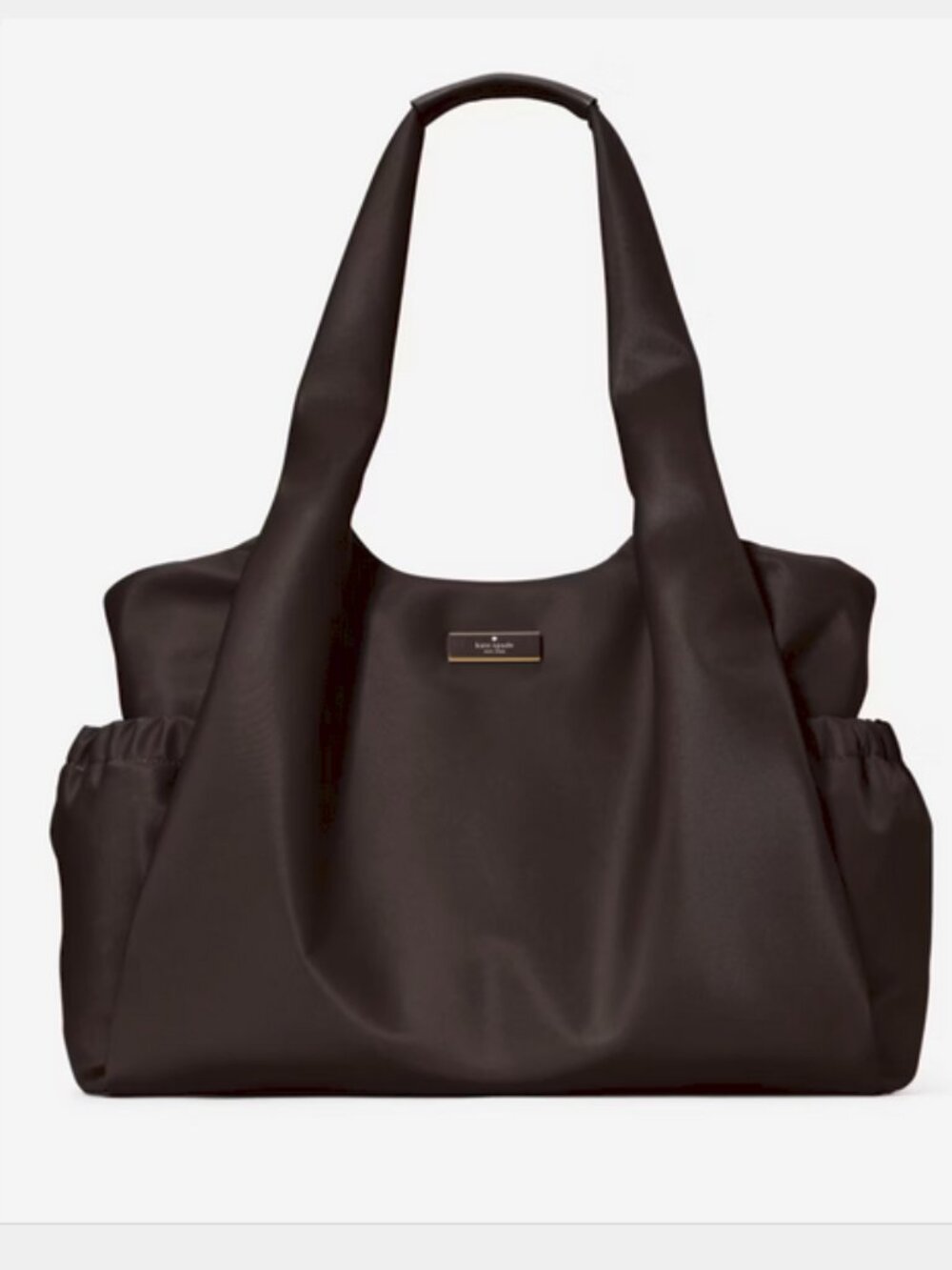 NEW Kate Spade Carter Large Baby Diaper Bag Tote Changing Pad Chelsea Hot Fudge